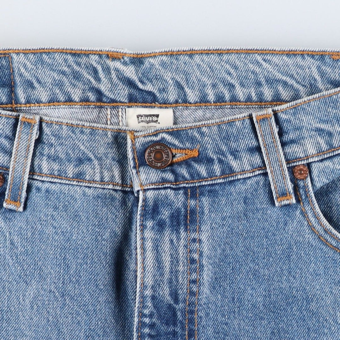 90'S Levi's 505 REGULAR FIT STRAIGHT LEG Tapered Denim Pants Made in USA Men's W35 Vintage cotton blue type Vintage Second Hand