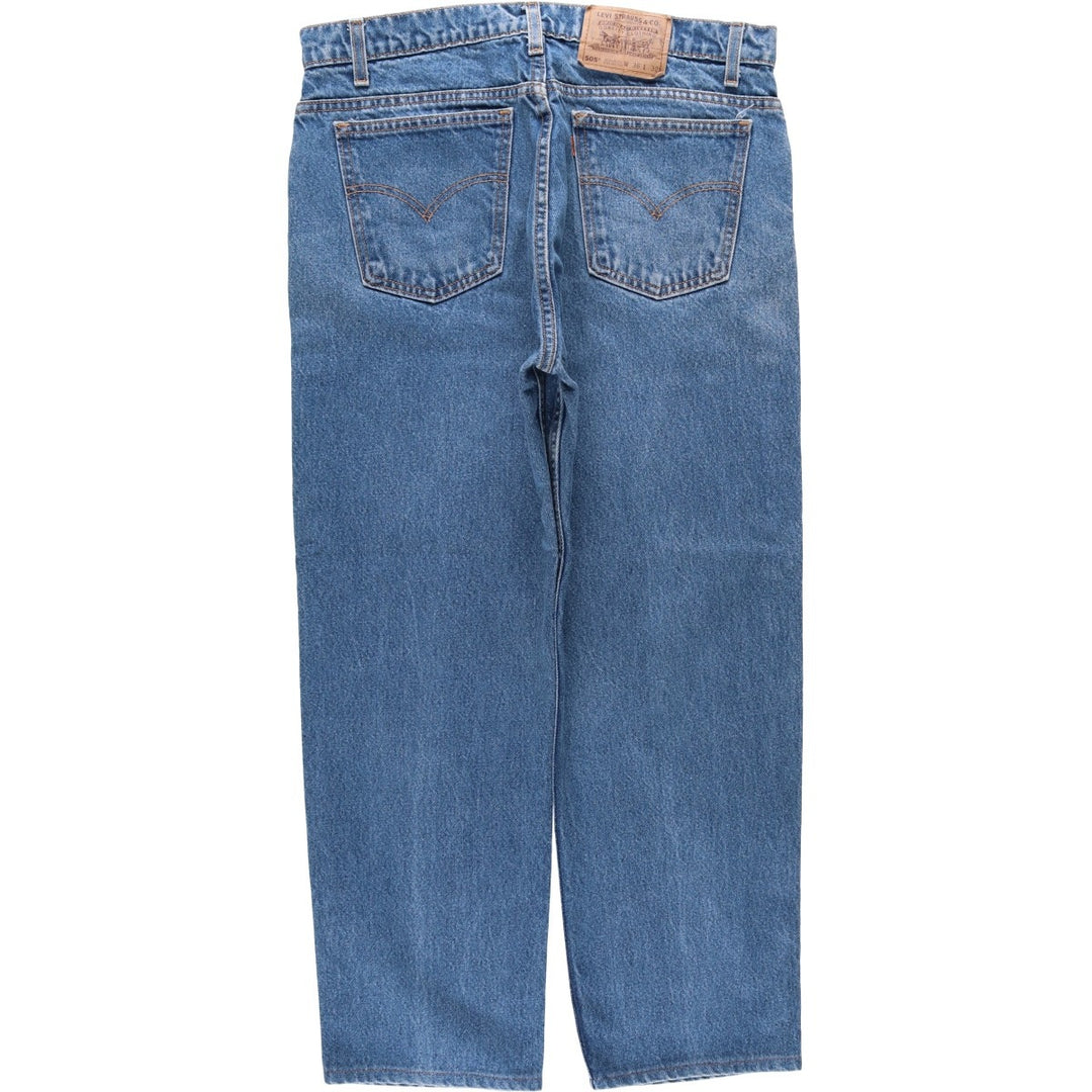 Levi's 505 REGULAR FIT STRAIGHT LEG tapered denim pants for men, size w34, vintage unclear blue type Vintage Second Hand