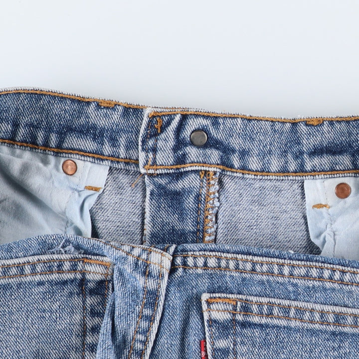 1990'S Levi's 505-4891 Tapered Denim Pants, Made in USA, Men's Size W33 (approx.) cotton blue type Vintage Second Hand