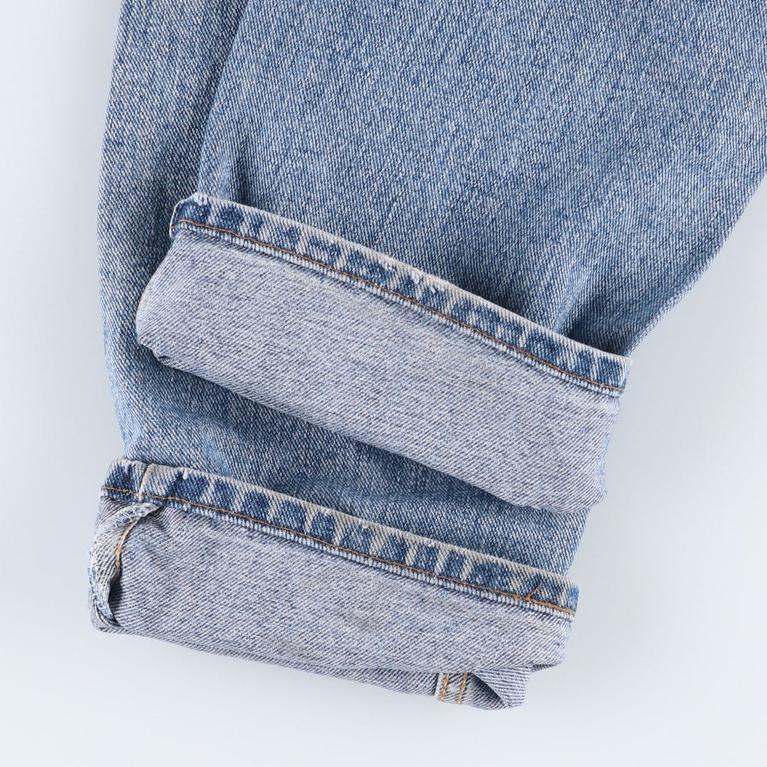 1990'S Levi's 505-4891 Tapered Denim Pants, Made in USA, Men's Size W33 (approx.) cotton blue type Vintage Second Hand