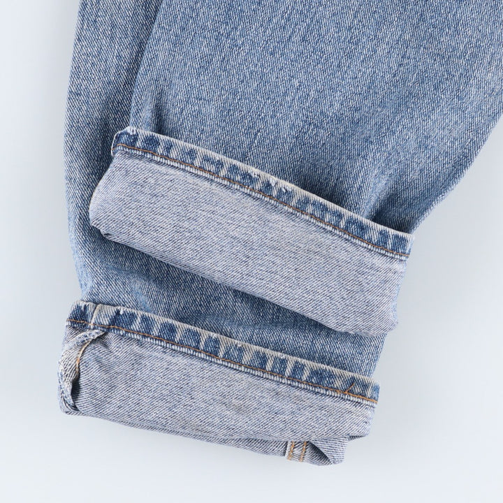 1990'S Levi's 505-4891 Tapered Denim Pants, Made in USA, Men's Size W33 (approx.) cotton blue type Vintage Second Hand