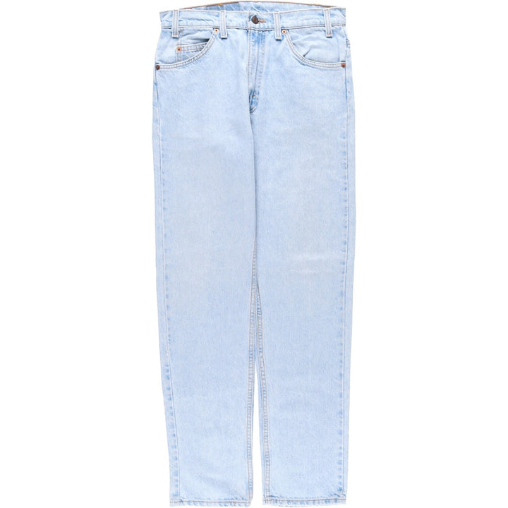 90'S Levi's 505 REGULAR FIT STRAIGHT LEG tapered denim pants for men, W31 equivalent, vintage unclear blue type Vintage Second Hand