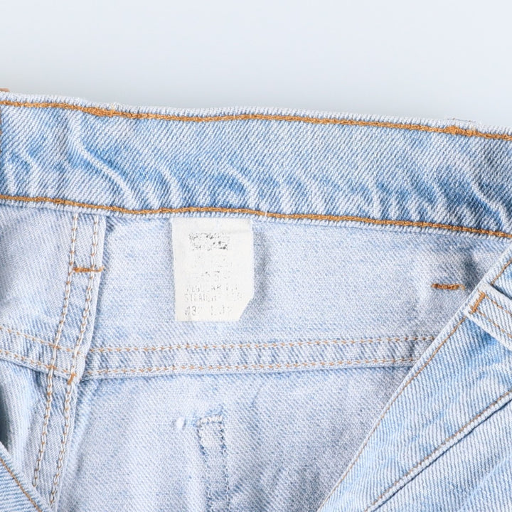 90'S Levi's 505 REGULAR FIT STRAIGHT LEG tapered denim pants for men, W31 equivalent, vintage unclear blue type Vintage Second Hand