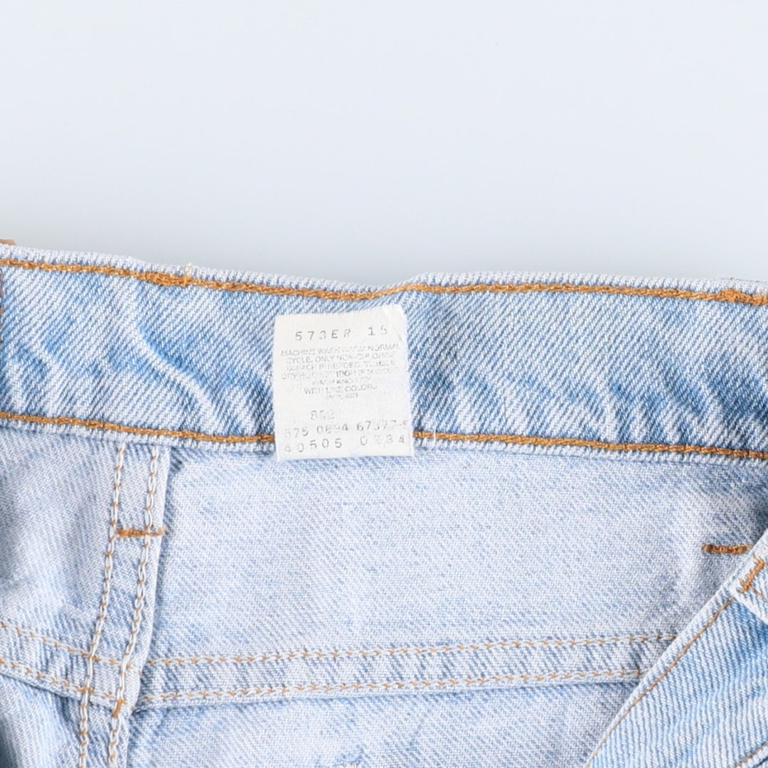 90'S Levi's 505 REGULAR FIT STRAIGHT LEG tapered denim pants for men, W31 equivalent, vintage unclear blue type Vintage Second Hand