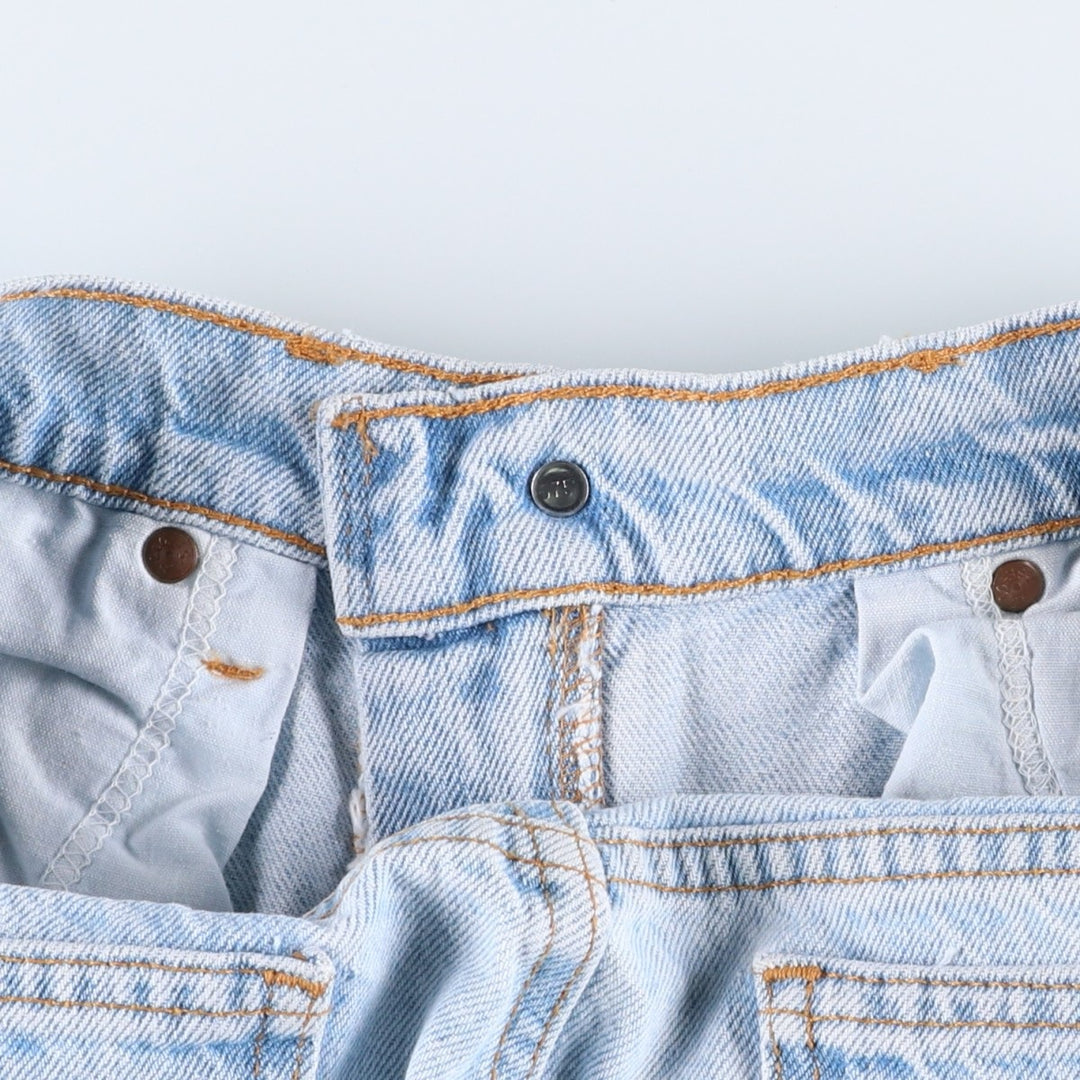 90'S Levi's 505 REGULAR FIT STRAIGHT LEG tapered denim pants for men, W31 equivalent, vintage unclear blue type Vintage Second Hand