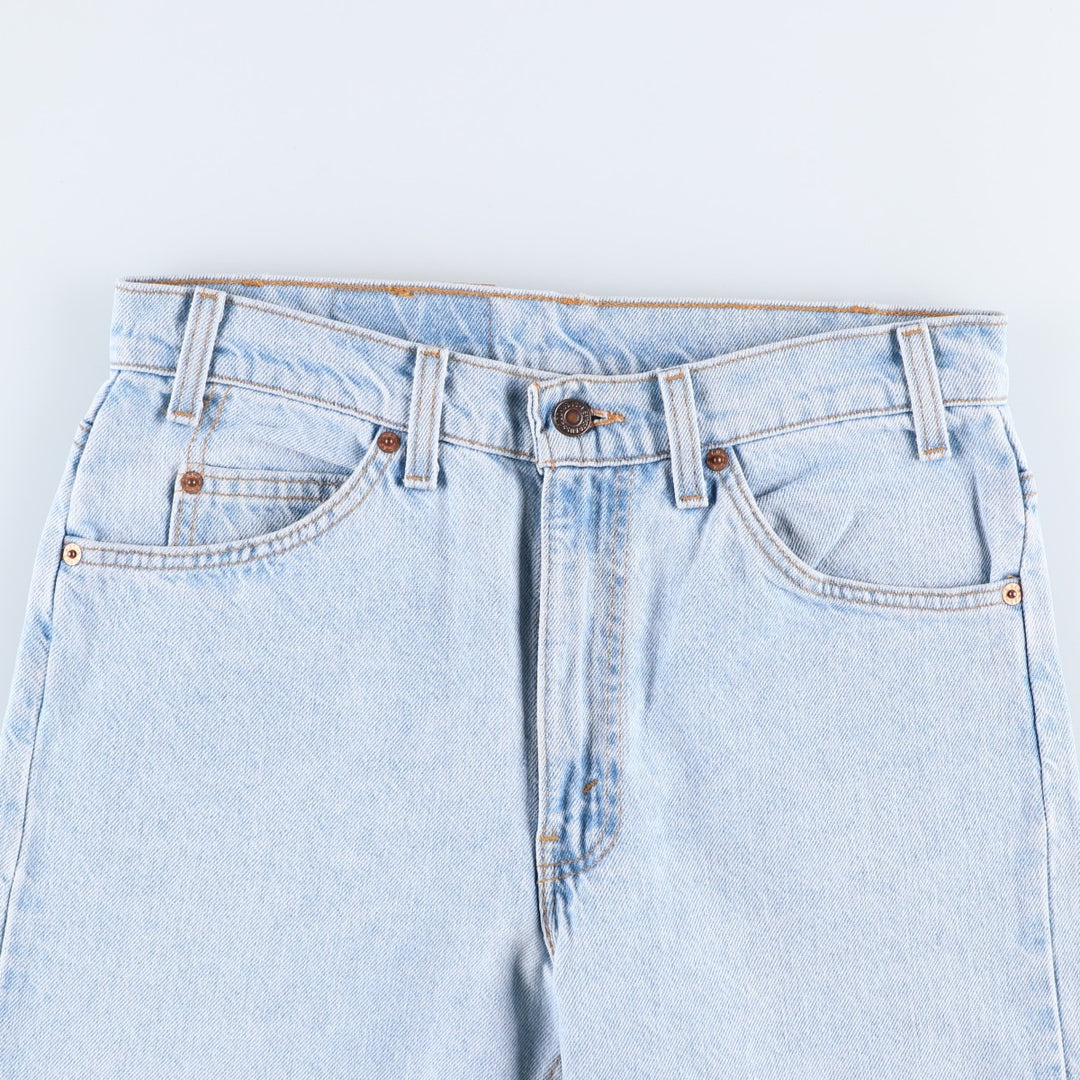 90'S Levi's 505 REGULAR FIT STRAIGHT LEG tapered denim pants for men, W31 equivalent, vintage unclear blue type Vintage Second Hand