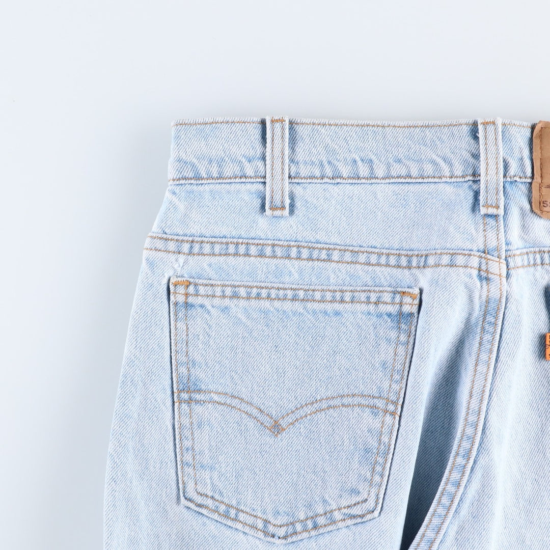 90'S Levi's 505 REGULAR FIT STRAIGHT LEG tapered denim pants for men, W31 equivalent, vintage unclear blue type Vintage Second Hand