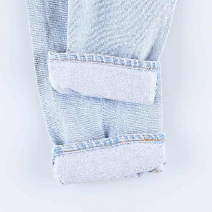 90'S Levi's 505 REGULAR FIT STRAIGHT LEG tapered denim pants for men, W31 equivalent, vintage unclear blue type Vintage Second Hand