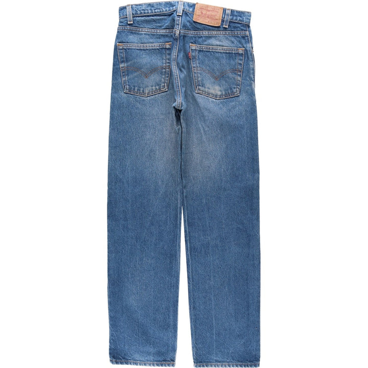 90'S Levi's 505 REGULAR FIT STRAIGHT LEG Tapered Denim Pants Made in USA Men's W31 Vintage cotton blue type Vintage Second Hand