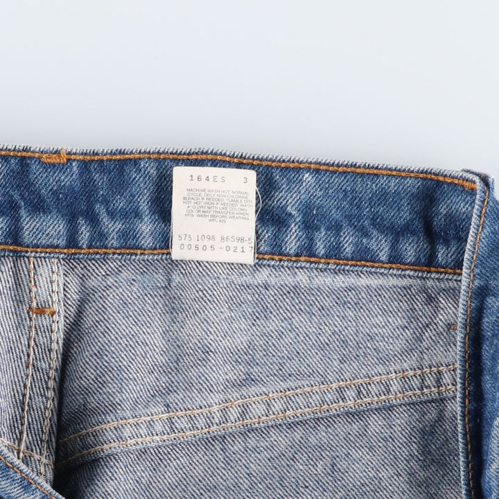 90'S Levi's 505 REGULAR FIT STRAIGHT LEG Tapered Denim Pants Made in USA Men's W31 Vintage cotton blue type Vintage Second Hand