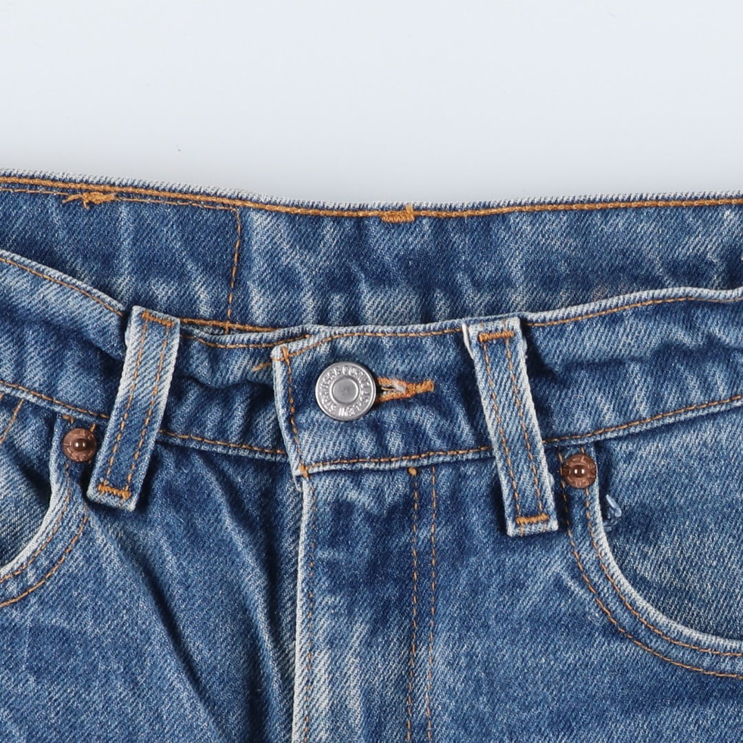 90'S Levi's 505 REGULAR FIT STRAIGHT LEG Tapered Denim Pants Made in USA Men's W31 Vintage cotton blue type Vintage Second Hand
