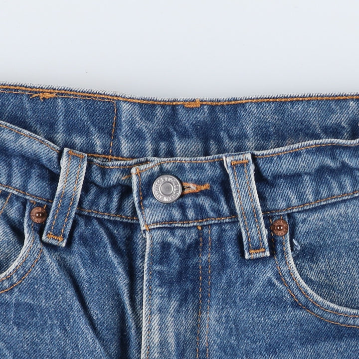 90'S Levi's 505 REGULAR FIT STRAIGHT LEG Tapered Denim Pants Made in USA Men's W31 Vintage cotton blue type Vintage Second Hand