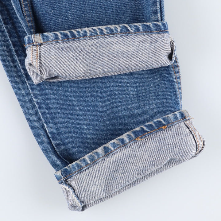 90'S Levi's 505 REGULAR FIT STRAIGHT LEG Tapered Denim Pants Made in USA Men's W31 Vintage cotton blue type Vintage Second Hand