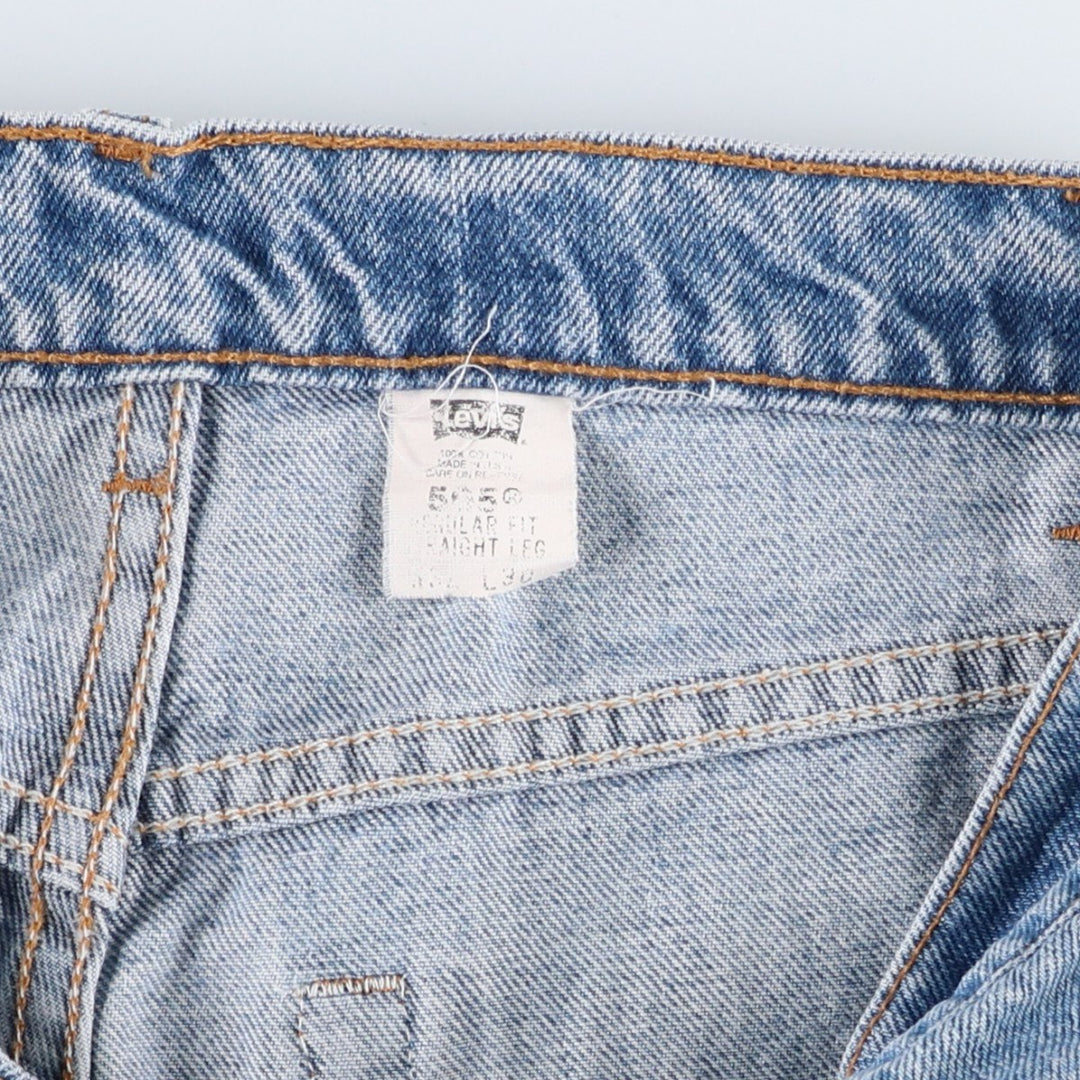 90'S Levi's 505 REGULAR FIT STRAIGHT LEG Tapered Denim Pants Made in USA Men's W31 Vintage cotton blue type Vintage Second Hand