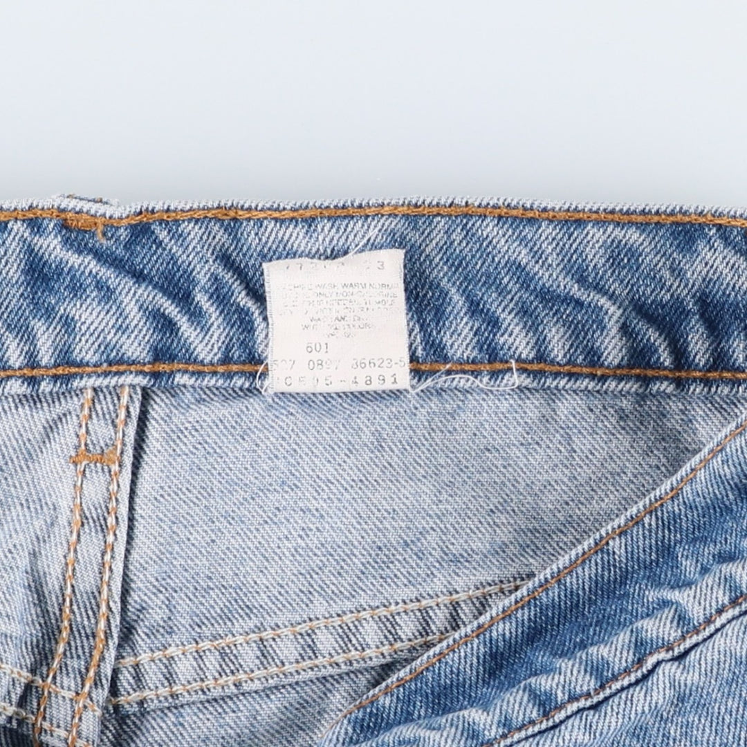 90'S Levi's 505 REGULAR FIT STRAIGHT LEG Tapered Denim Pants Made in USA Men's W31 Vintage cotton blue type Vintage Second Hand