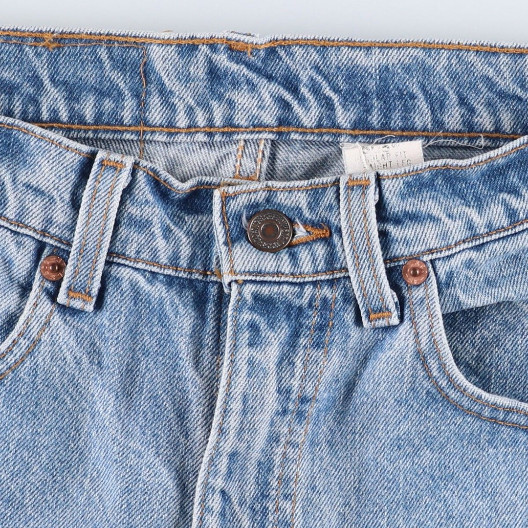 90'S Levi's 505 REGULAR FIT STRAIGHT LEG Tapered Denim Pants Made in USA Men's W31 Vintage cotton blue type Vintage Second Hand