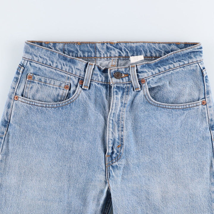 90'S Levi's 505 REGULAR FIT STRAIGHT LEG Tapered Denim Pants Made in USA Men's W31 Vintage cotton blue type Vintage Second Hand