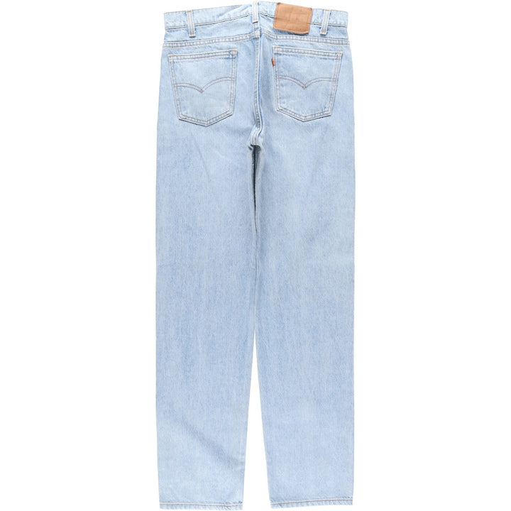 1990'S Levi's 505-0234 Orange Tab Tapered Denim Pants, Made in USA, Men's Size W32 (approx.), Vintage cotton blue type Vintage Second Hand