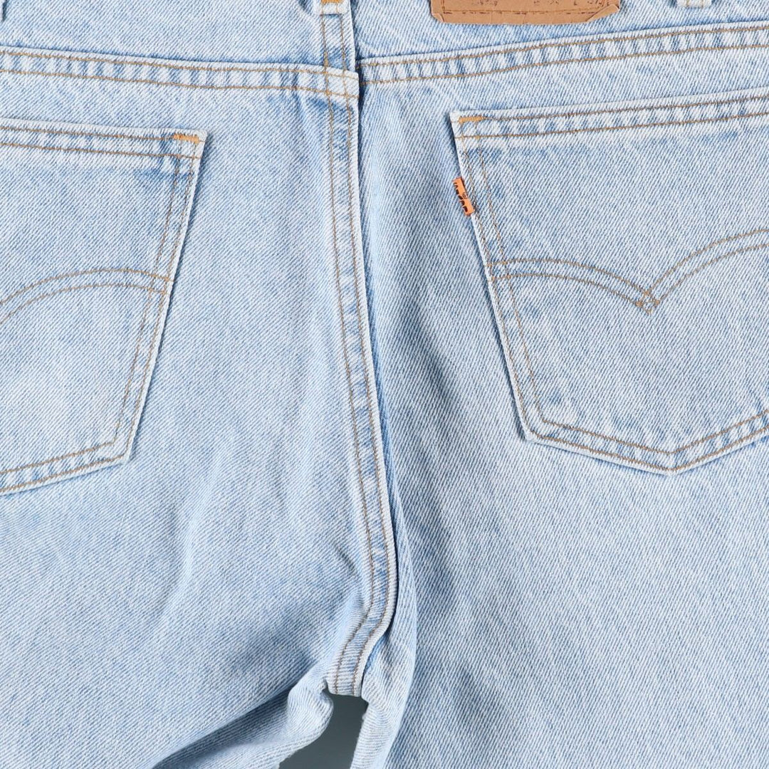 1990'S Levi's 505-0234 Orange Tab Tapered Denim Pants, Made in USA, Men's Size W32 (approx.), Vintage cotton blue type Vintage Second Hand
