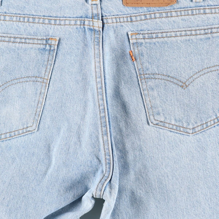 1990'S Levi's 505-0234 Orange Tab Tapered Denim Pants, Made in USA, Men's Size W32 (approx.), Vintage cotton blue type Vintage Second Hand