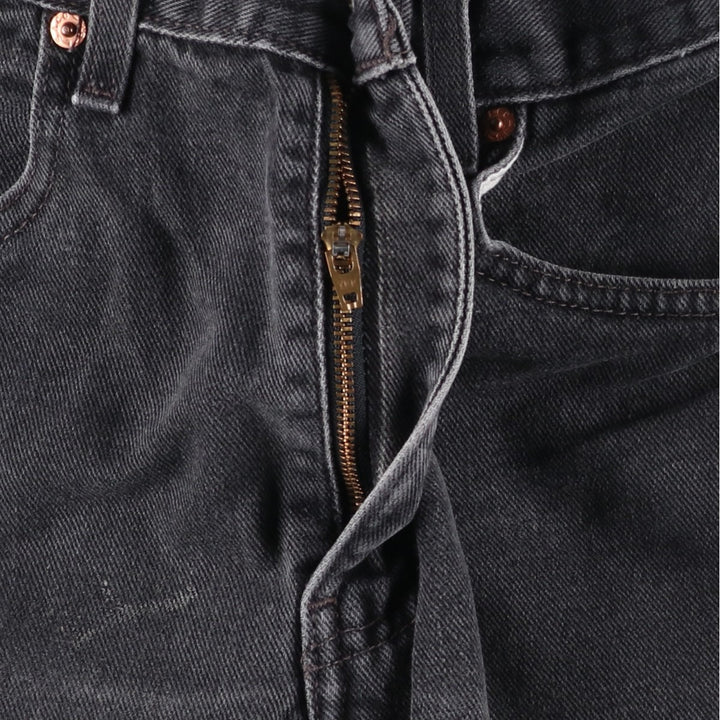 2000'S Levi's 505 Regular Fit Straight Leg Tapered Denim Pants, Black, Men's, Size W30 cotton black type Vintage Second Hand