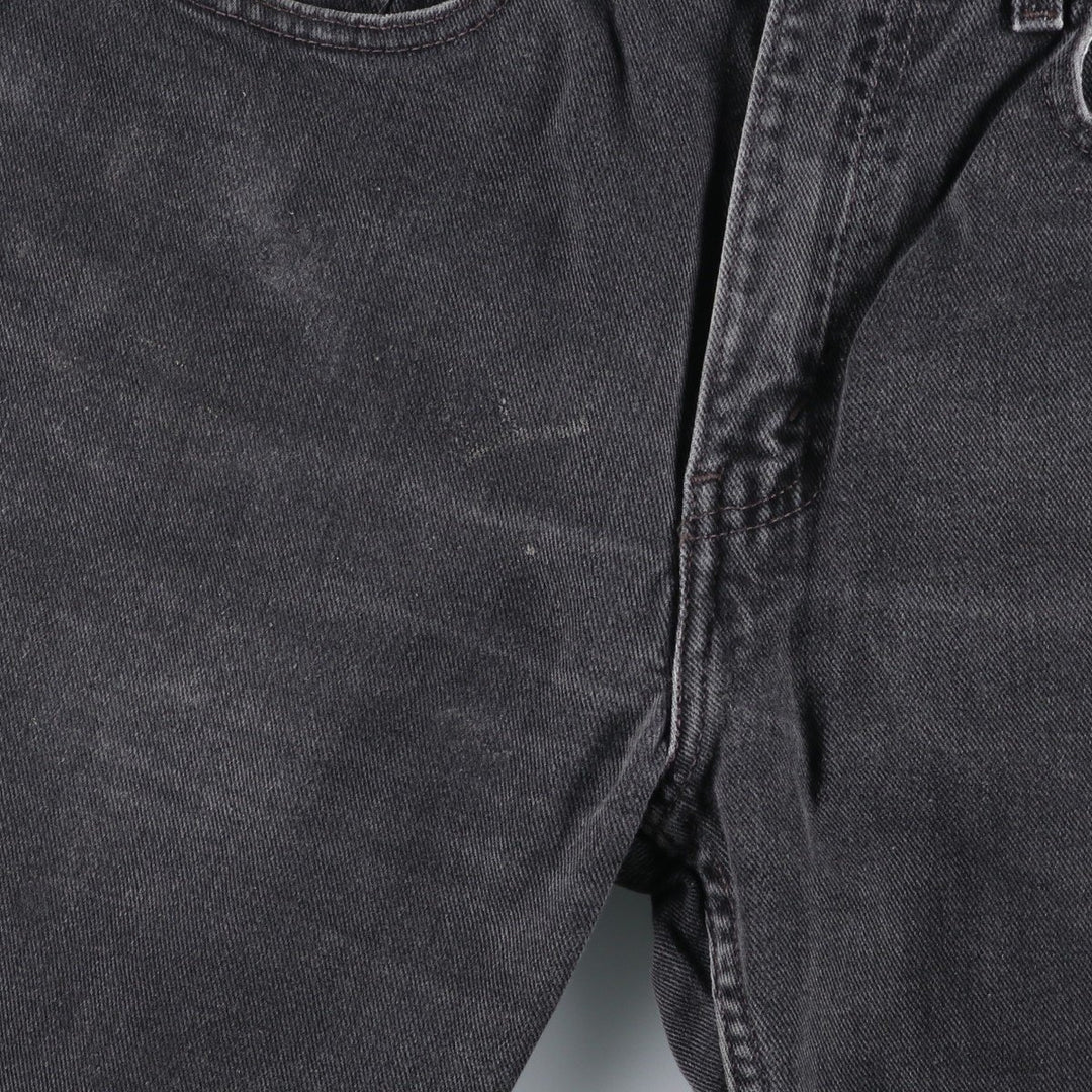 2000'S Levi's 505 Regular Fit Straight Leg Tapered Denim Pants, Black, Men's, Size W30 cotton black type Vintage Second Hand