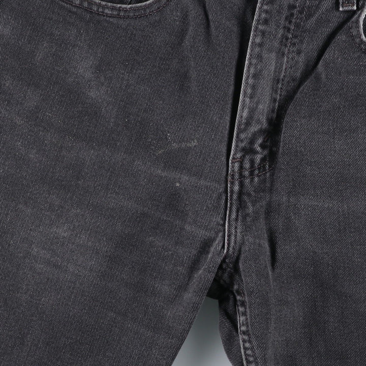 2000'S Levi's 505 Regular Fit Straight Leg Tapered Denim Pants, Black, Men's, Size W30 cotton black type Vintage Second Hand