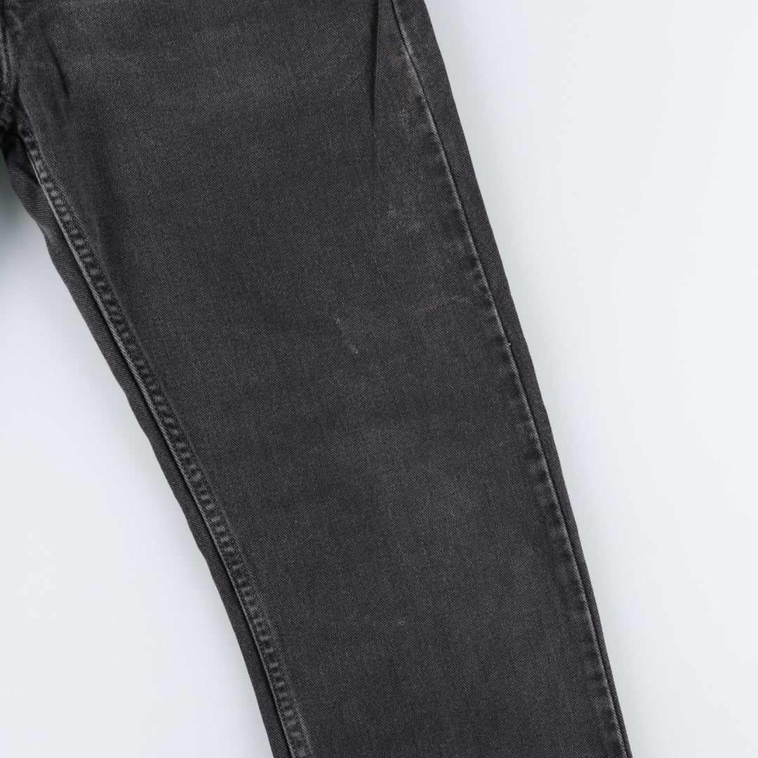 2000'S Levi's 505 Regular Fit Straight Leg Tapered Denim Pants, Black, Men's, Size W30 cotton black type Vintage Second Hand