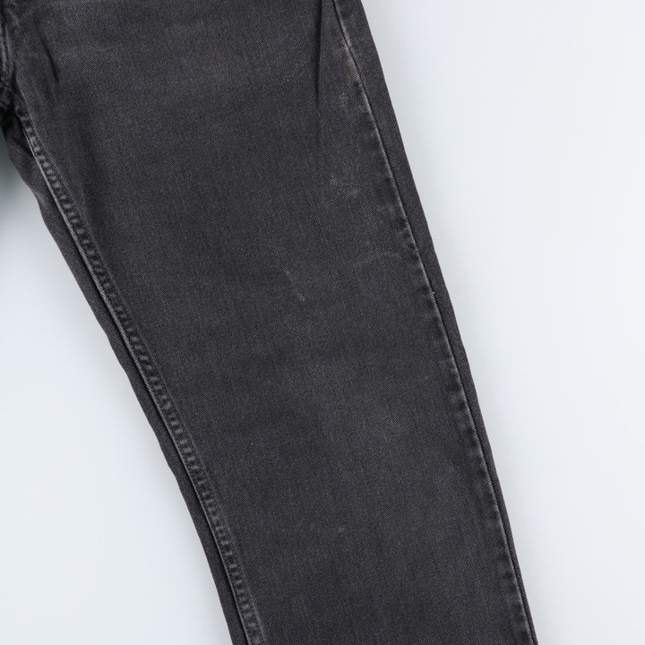 2000'S Levi's 505 Regular Fit Straight Leg Tapered Denim Pants, Black, Men's, Size W30 cotton black type Vintage Second Hand