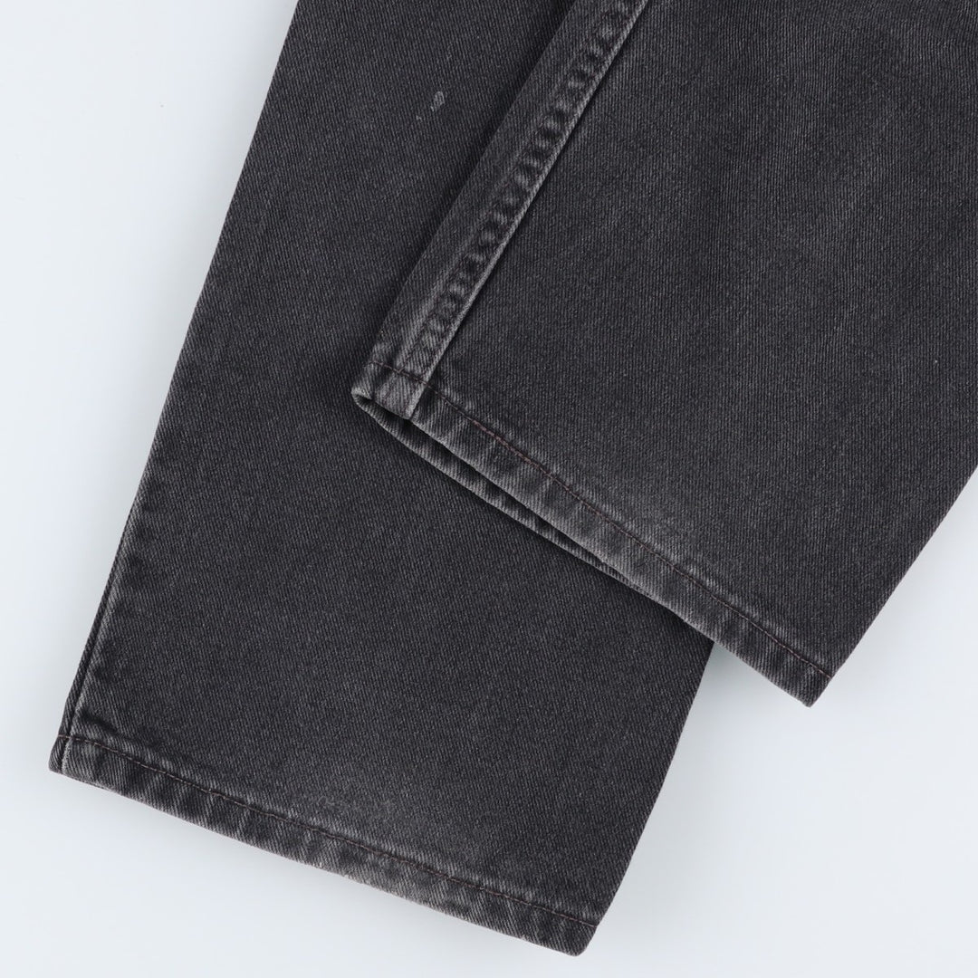2000'S Levi's 505 Regular Fit Straight Leg Tapered Denim Pants, Black, Men's, Size W30 cotton black type Vintage Second Hand