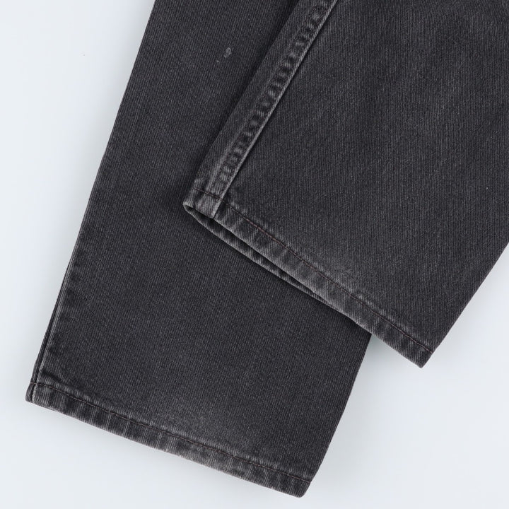 2000'S Levi's 505 Regular Fit Straight Leg Tapered Denim Pants, Black, Men's, Size W30 cotton black type Vintage Second Hand