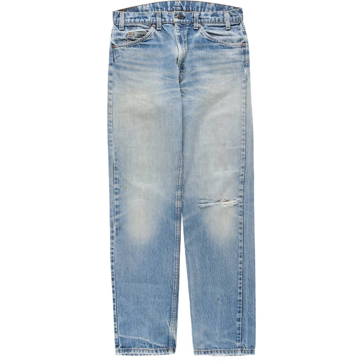 Vintage 1980'S Levi's 20505-0217 Orange Tab Tapered Denim Pants, Made in USA, Men's Size W32 unclear blue type Vintage Second Hand