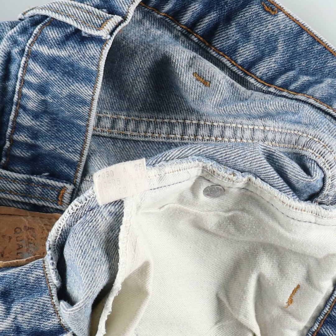Vintage 1980'S Levi's 20505-0217 Orange Tab Tapered Denim Pants, Made in USA, Men's Size W32 unclear blue type Vintage Second Hand