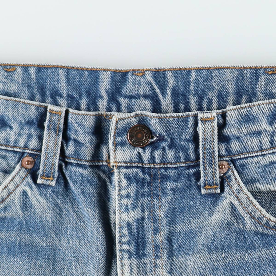 Vintage 1980'S Levi's 20505-0217 Orange Tab Tapered Denim Pants, Made in USA, Men's Size W32 unclear blue type Vintage Second Hand