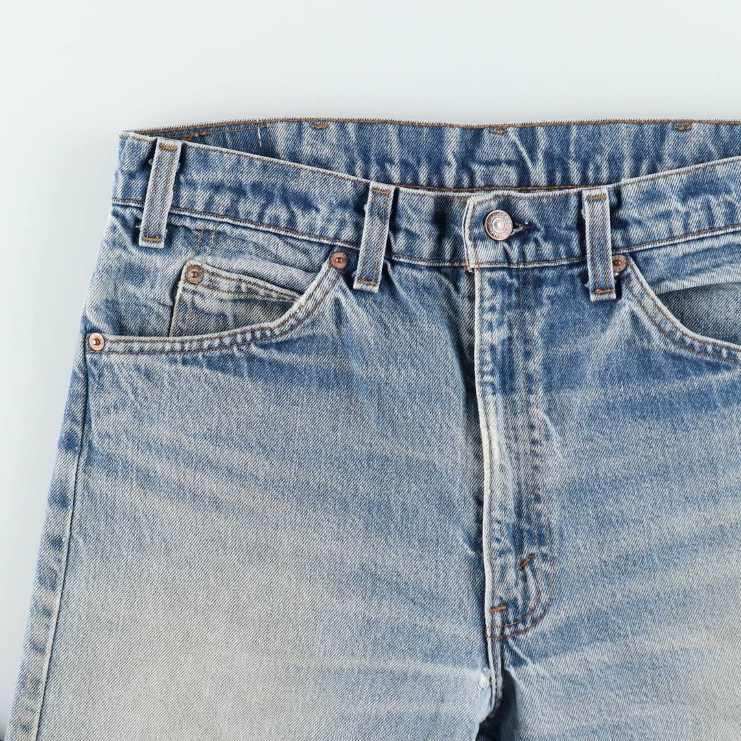 Vintage 1980'S Levi's 20505-0217 Orange Tab Tapered Denim Pants, Made in USA, Men's Size W32 unclear blue type Vintage Second Hand