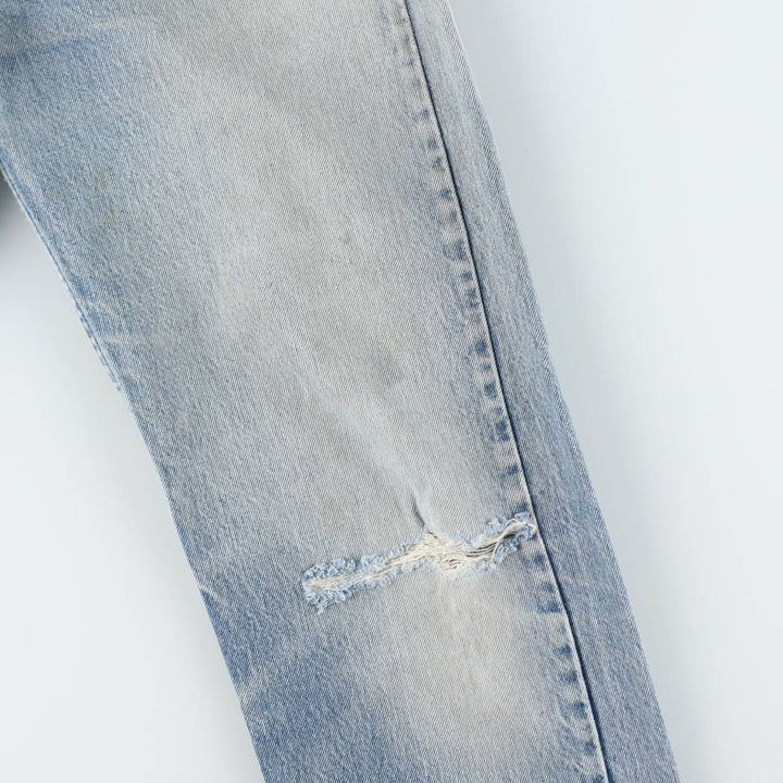 Vintage 1980'S Levi's 20505-0217 Orange Tab Tapered Denim Pants, Made in USA, Men's Size W32 unclear blue type Vintage Second Hand