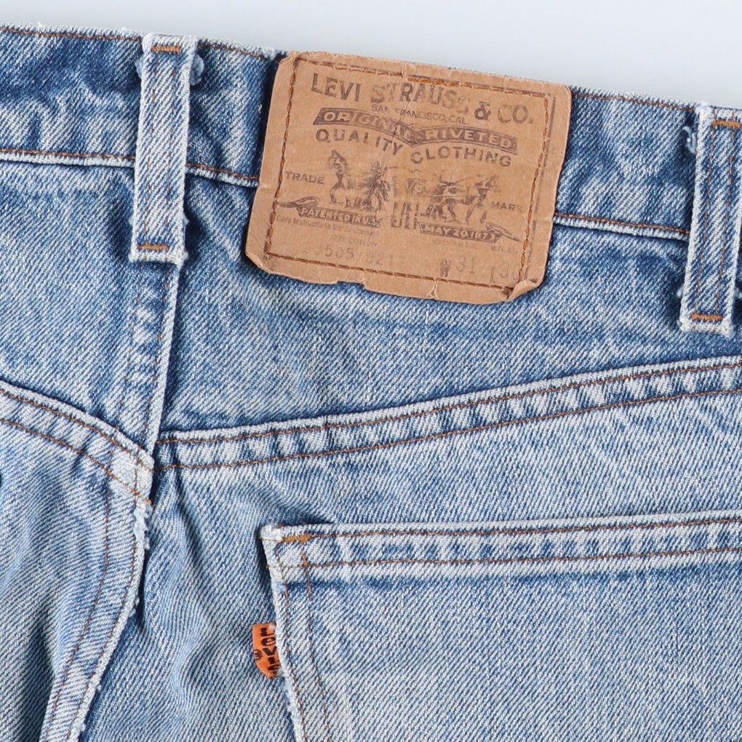 ~1990'S Levi's 505-0217 Orange Tab Tapered Denim Pants, Made in USA, Men's W31 (approx.), Vintage cotton blue type Vintage Second Hand