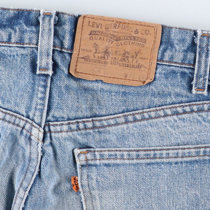 ~1990'S Levi's 505-0217 Orange Tab Tapered Denim Pants, Made in USA, Men's W31 (approx.), Vintage cotton blue type Vintage Second Hand