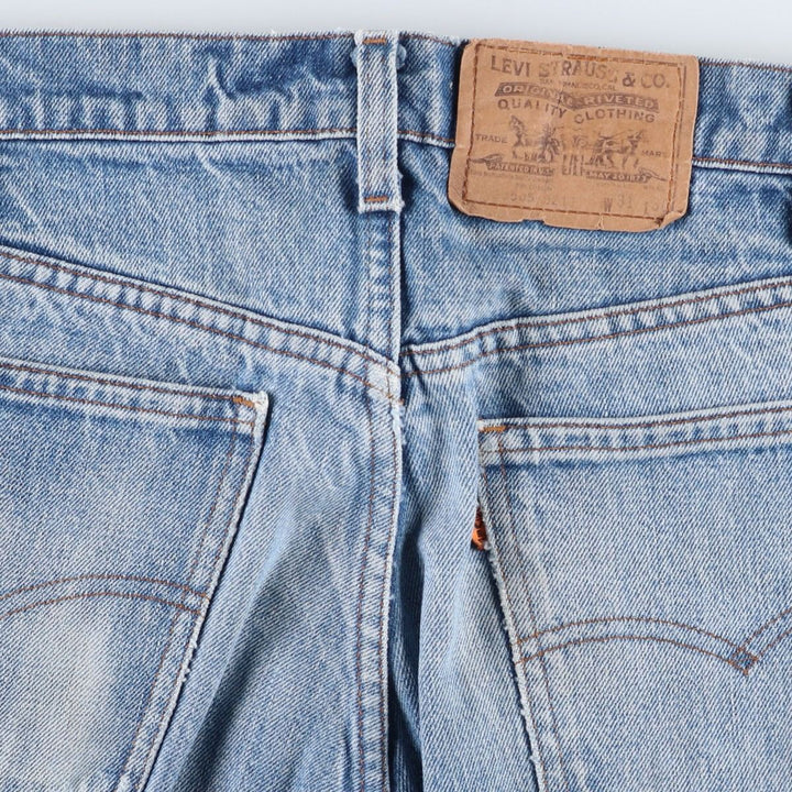 ~1990'S Levi's 505-0217 Orange Tab Tapered Denim Pants, Made in USA, Men's W31 (approx.), Vintage cotton blue type Vintage Second Hand