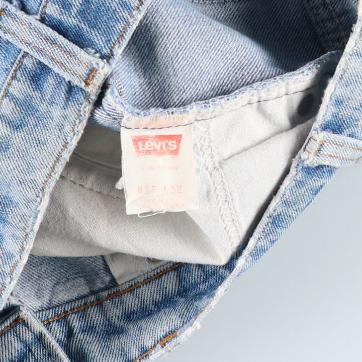 1990'S Levi's 505-0202 Orange Tab Tapered Denim Pants, Made in USA, Men's W36 (approx.), Vintage cotton blue type Vintage Second Hand
