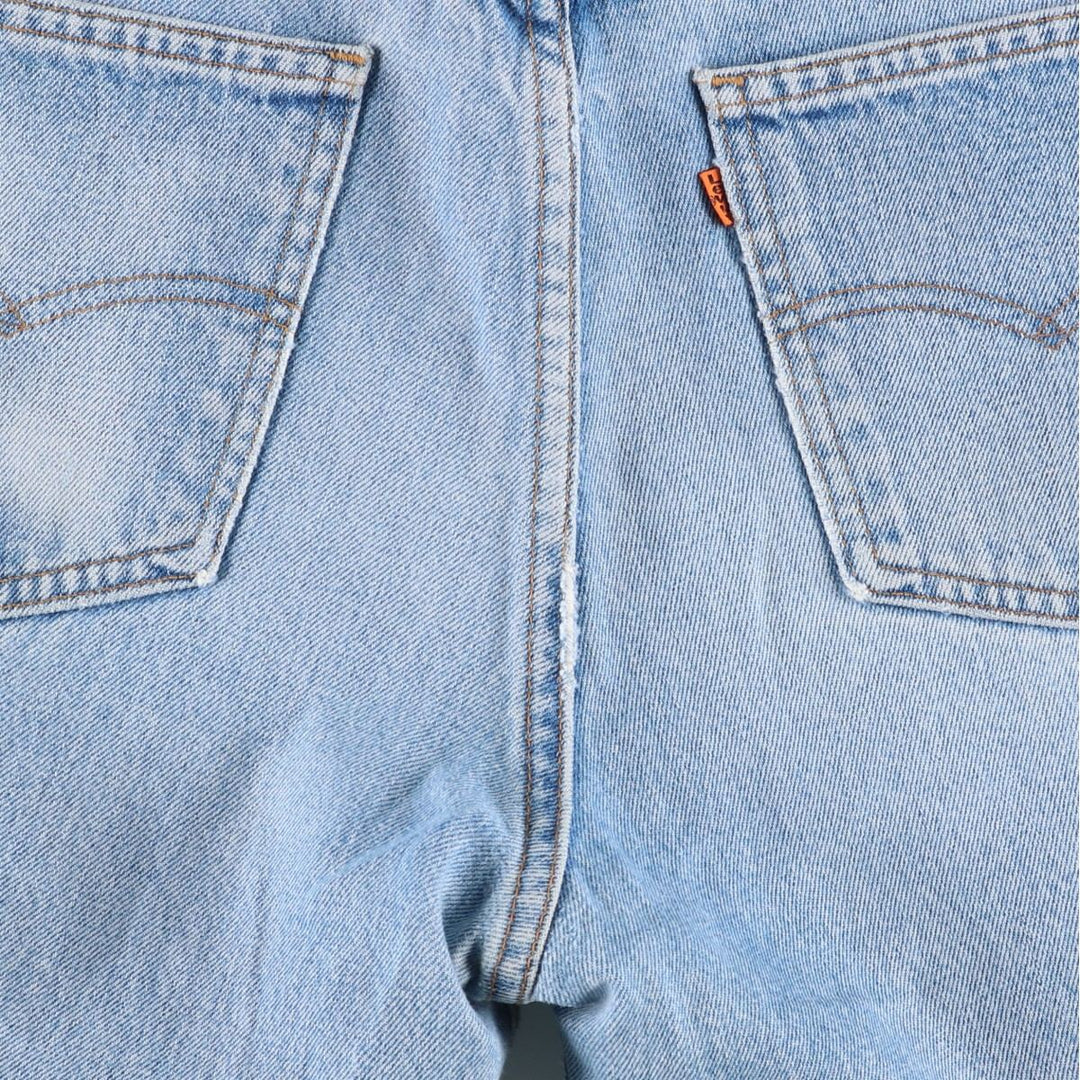 1990'S Levi's 505-0202 Orange Tab Tapered Denim Pants, Made in USA, Men's W36 (approx.), Vintage cotton blue type Vintage Second Hand