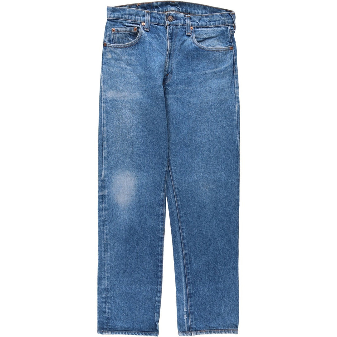 Levi's 505-0217 Tapered Denim Pants, Made in USA, Men's Size W30 (approx.) cotton blue type Vintage Second Hand