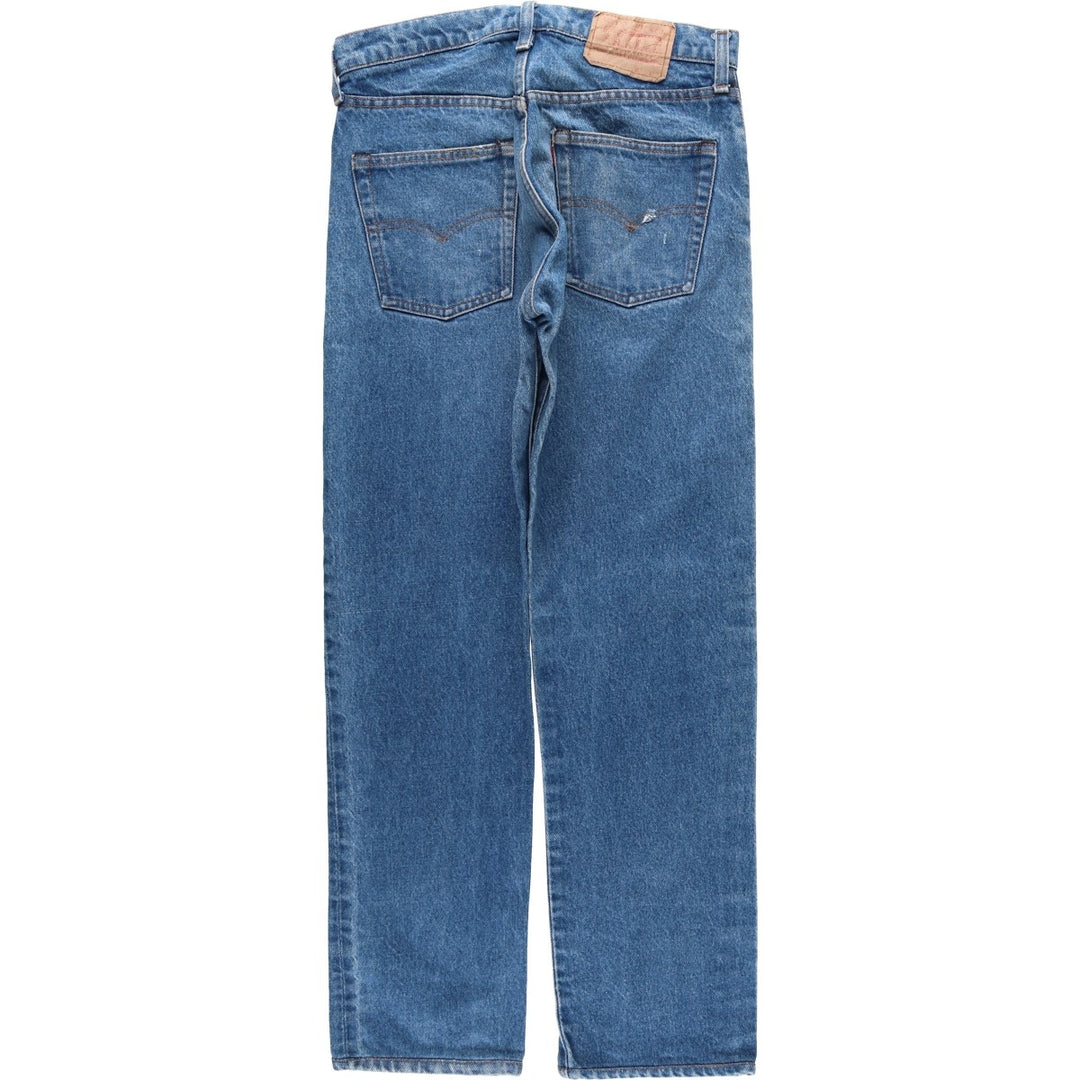 Levi's 505-0217 Tapered Denim Pants, Made in USA, Men's Size W30 (approx.) cotton blue type Vintage Second Hand