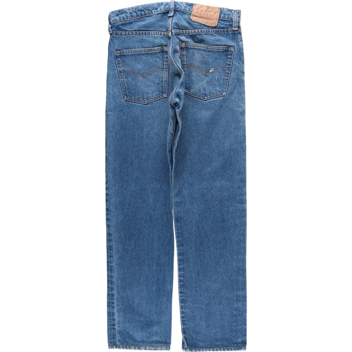 Levi's 505-0217 Tapered Denim Pants, Made in USA, Men's Size W30 (approx.) cotton blue type Vintage Second Hand