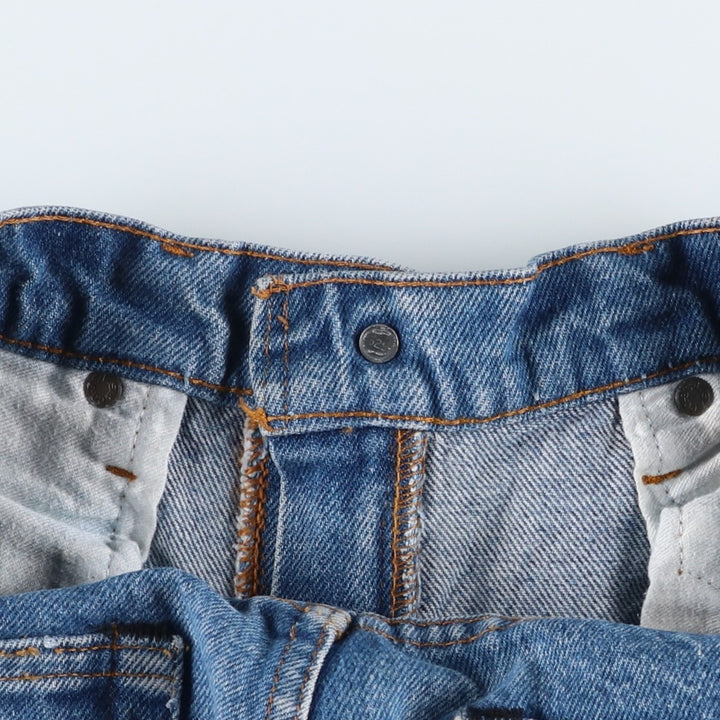 Levi's 505-0217 Tapered Denim Pants, Made in USA, Men's Size W30 (approx.) cotton blue type Vintage Second Hand