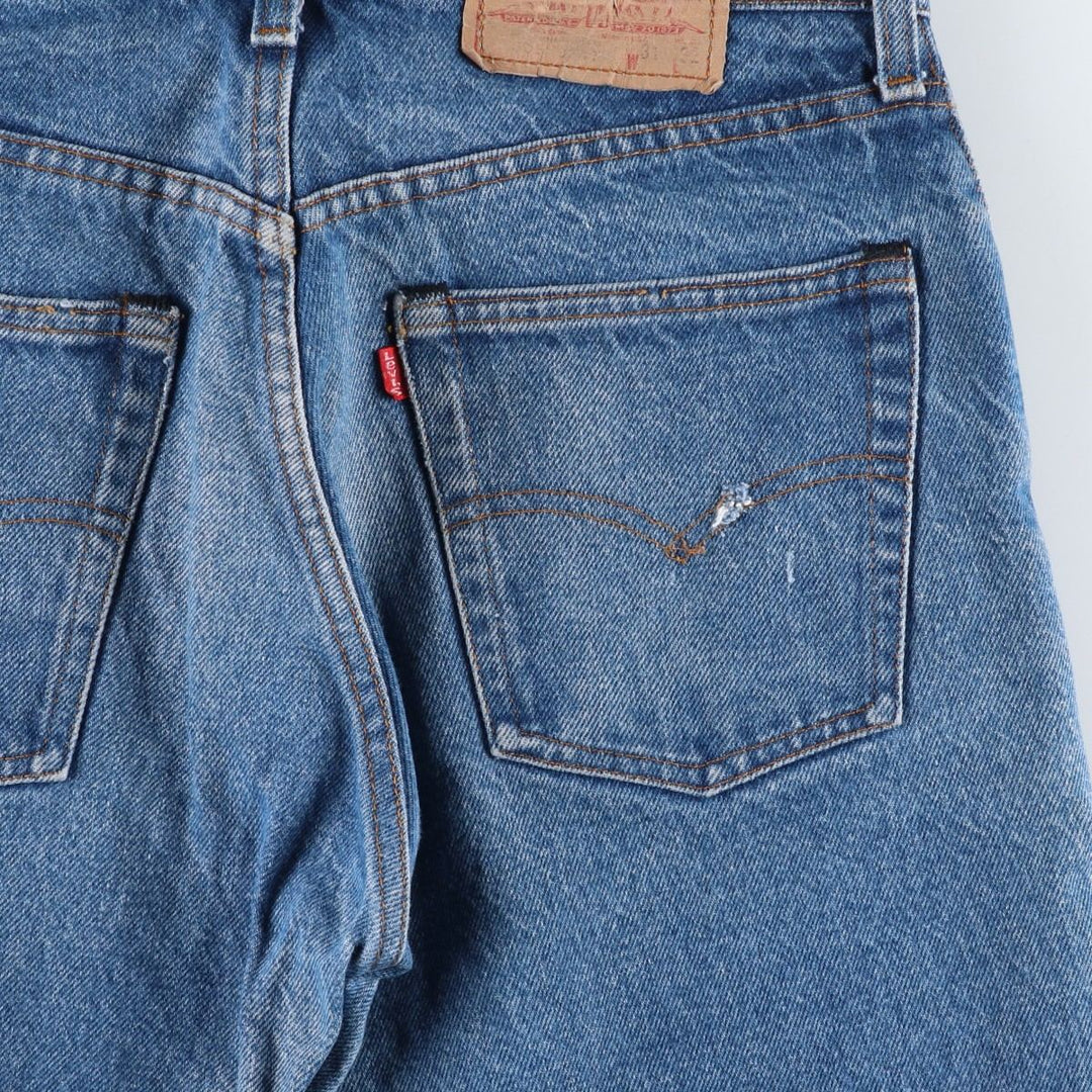 Levi's 505-0217 Tapered Denim Pants, Made in USA, Men's Size W30 (approx.) cotton blue type Vintage Second Hand