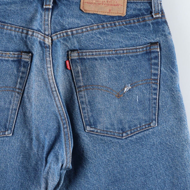 Levi's 505-0217 Tapered Denim Pants, Made in USA, Men's Size W30 (approx.) cotton blue type Vintage Second Hand