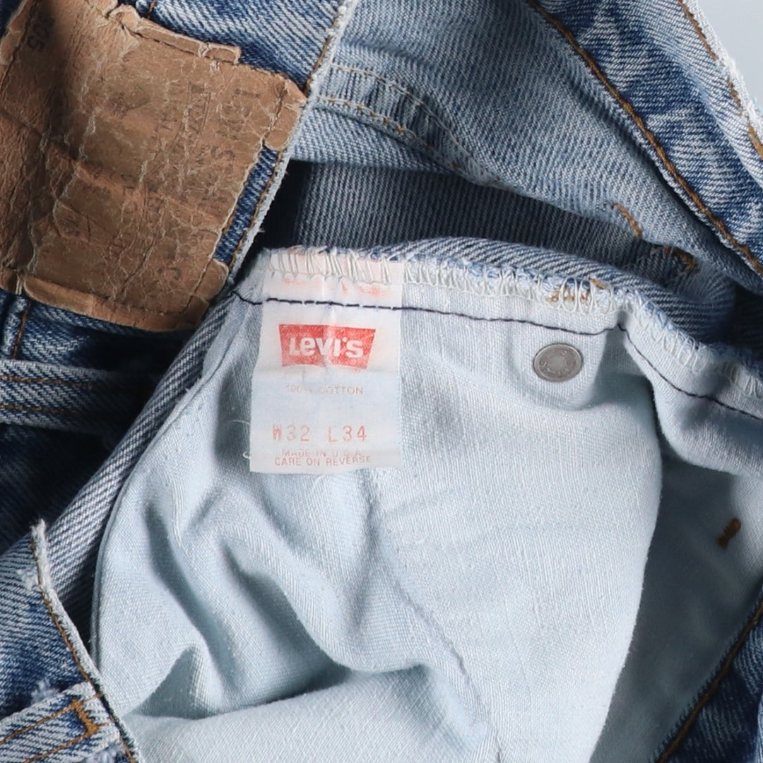 90s-00'S Levi's 40505-0218 Orange Tab Tapered Denim Pants, Made in USA, Men's W30 equivalent, Vintage cotton blue type Vintage Second Hand