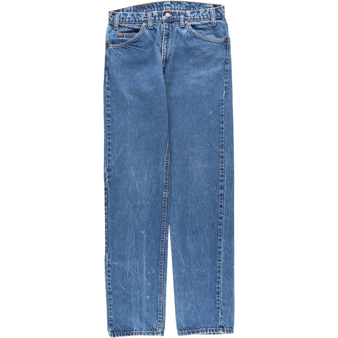 1980'S Levi's 20505-0217 Orange Tab Tapered Denim Pants, Made in USA, Men's Size W30 (approx.), Vintage cotton blue type Vintage Second Hand