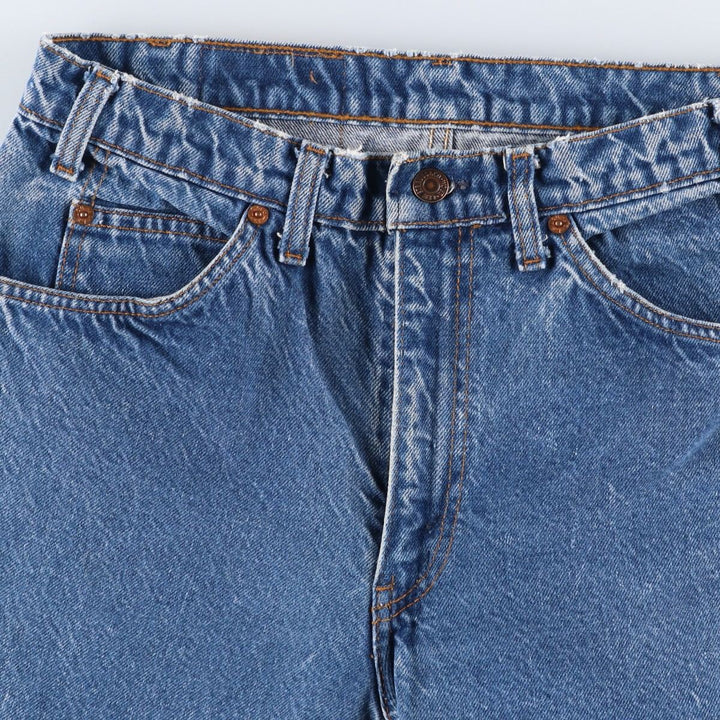 1980'S Levi's 20505-0217 Orange Tab Tapered Denim Pants, Made in USA, Men's Size W30 (approx.), Vintage cotton blue type Vintage Second Hand